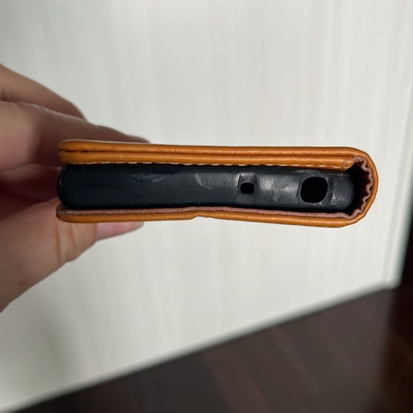 Sony Xperia XA1 Wallet Case, card holder, magnetic close, brown, camel brown - Picture 8 of 13